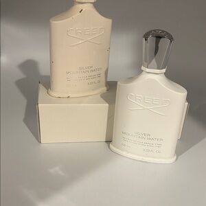 Creed Silver Mountain Water Body Wash - Cream and White. EMPTY BOTTLES ONLY.